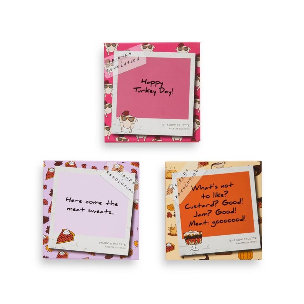 Friends Limited Esition Eyeshadow Palette Thanksgiving Makeup Revolution Trio
